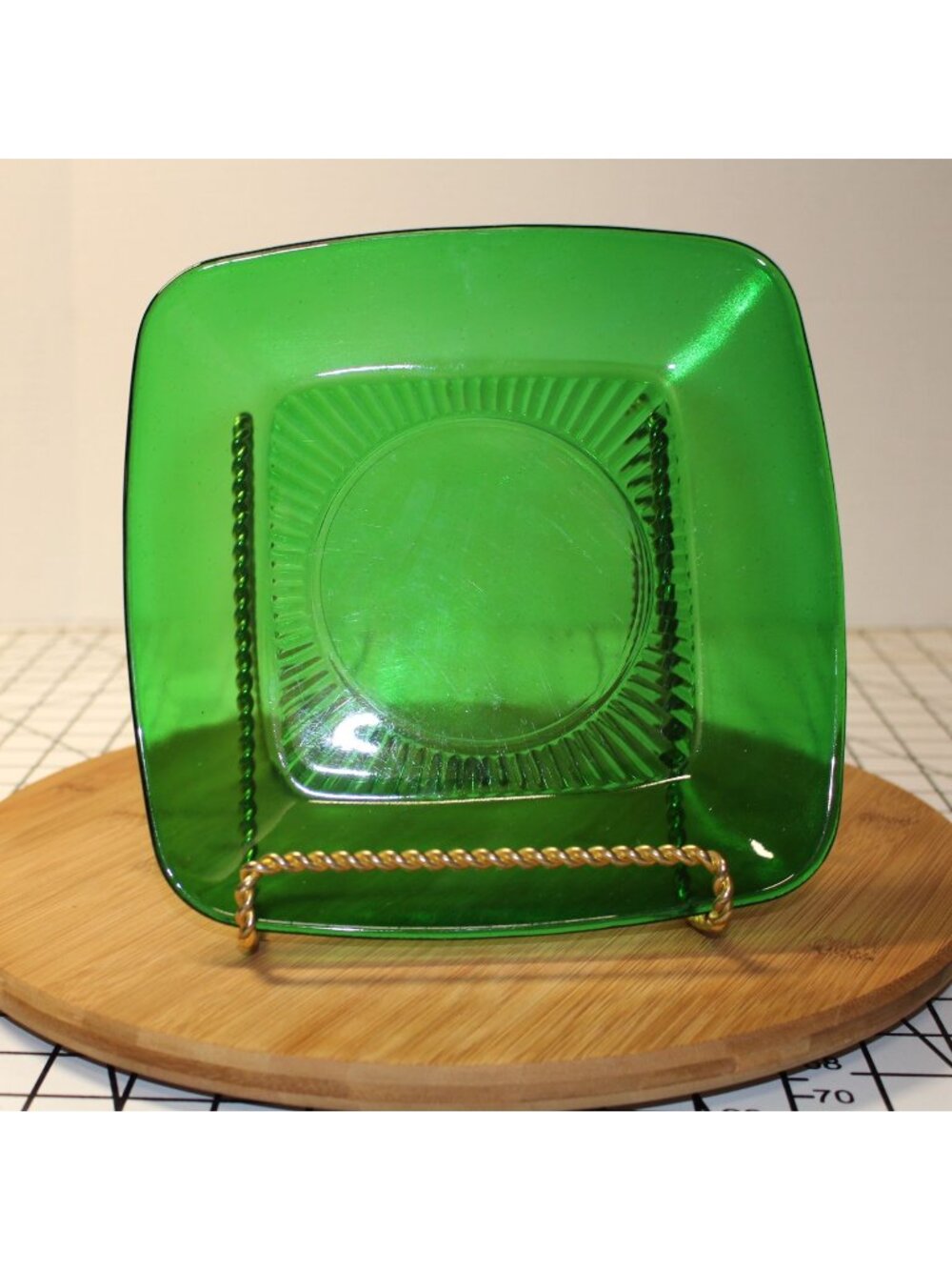 1950s Anchor Hocking Fire King Forest Green Charm 9.25" Dinner Plate Replacement